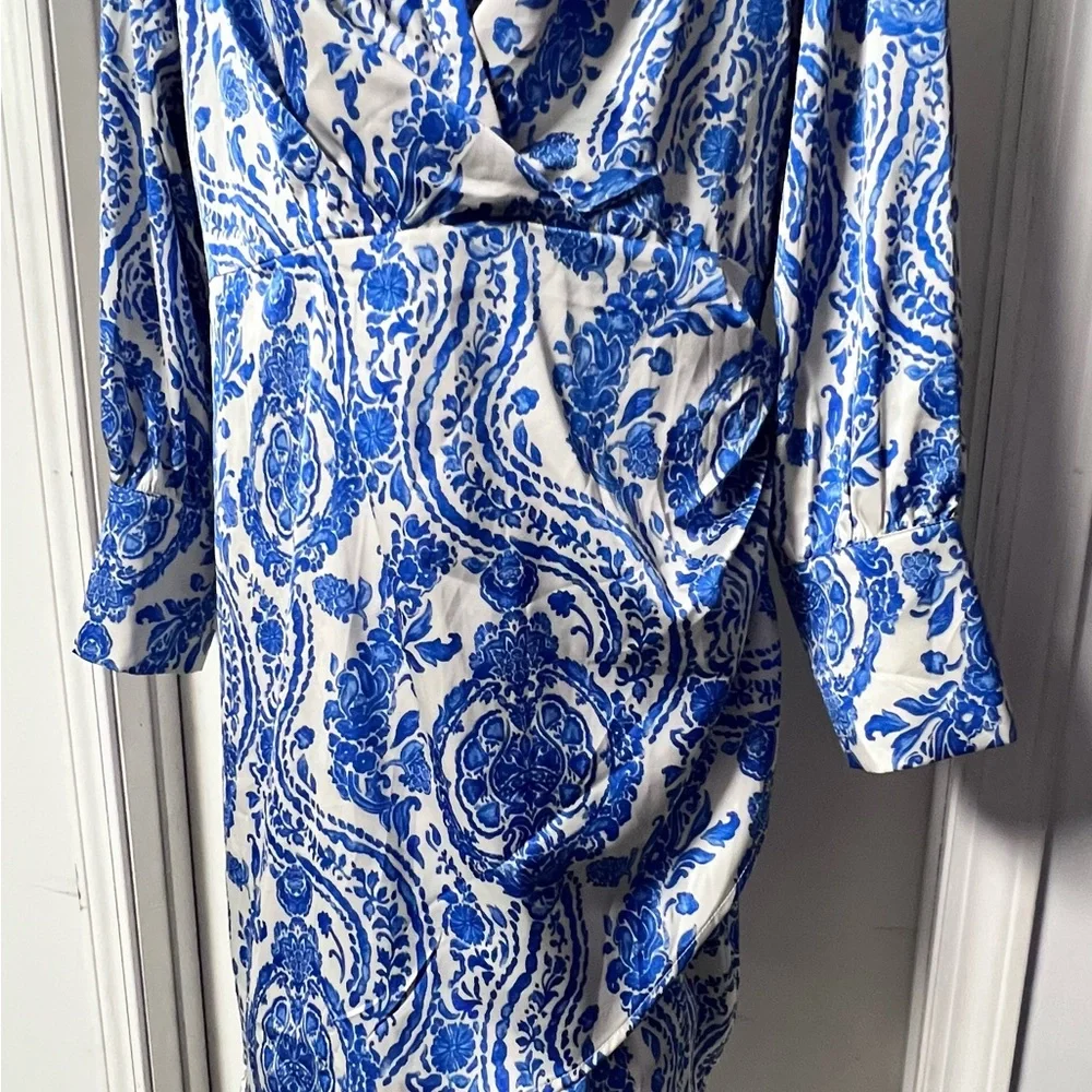 Fashion Nova Blue and White Mini Dress - Picture 5 of 12